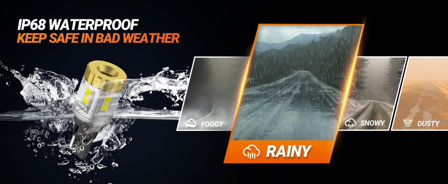 Sealight 921 912 W16W 906 904 902 922 LED Light Bulb White Reverse Backup Tail Blinker Light