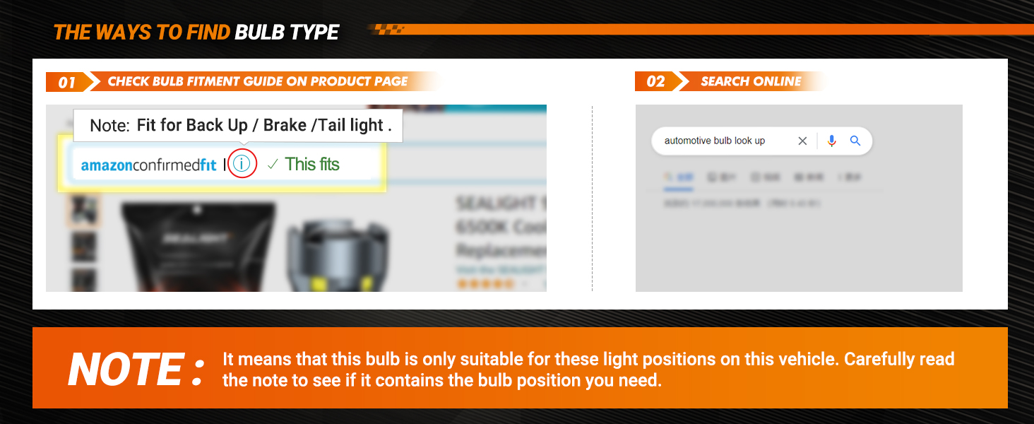 Sealight 921 912 W16W 906 904 902 922 LED Light Bulb White Reverse Backup Tail Blinker Light