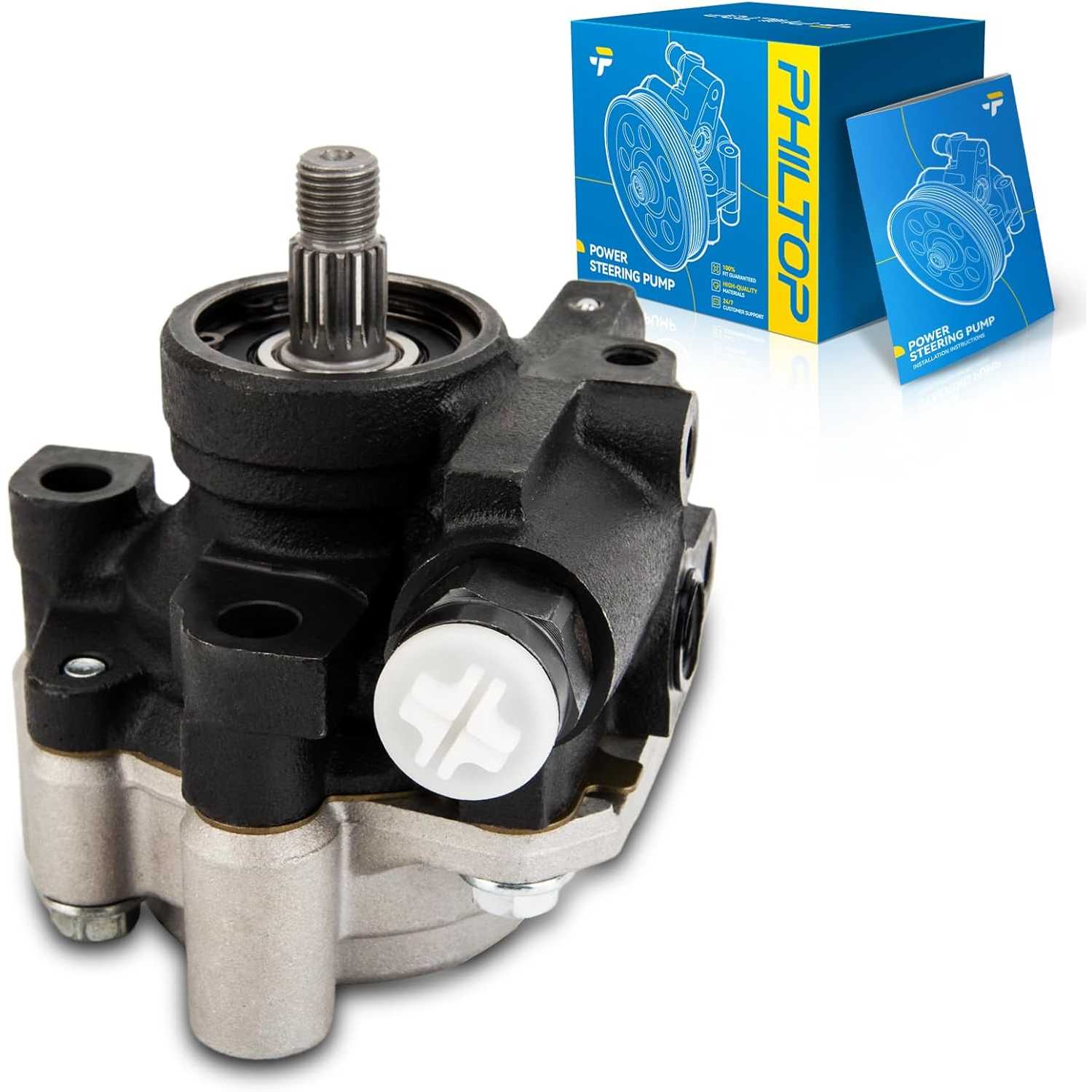 PHILTOP Power Steering Pump 21-5259 Compatible with IS300 2001 2002 2003 2004 2005, 4432053030 Automotive Replacement Power Stee
