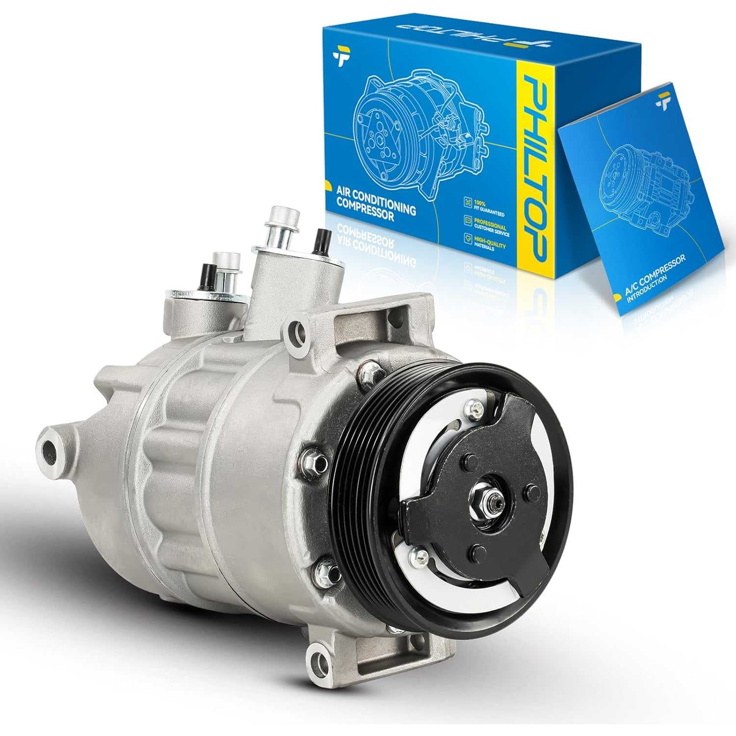 PHILTOP 98348 471-1497 AC Compressor for Ti-gu-an, CC 2016-2017; Passat, A3 2006-2007; Ti-gu-an 2014; Ti-gu-an, CC, Passat 2009-