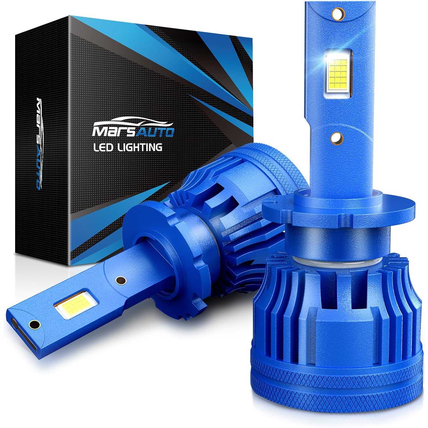 Marsauto® D2S/D2R 6000K Cool White 22000LM 45W LED Headlight Bulbs IP68 2Pcs