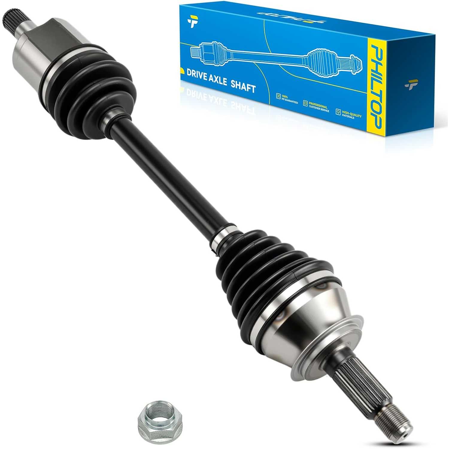 PHILTOP Front Left CV Axle Shaft Assembly for Honda Civic 2015, Acura ILX 2013-2015, 66-4327 CV Axle Shafts