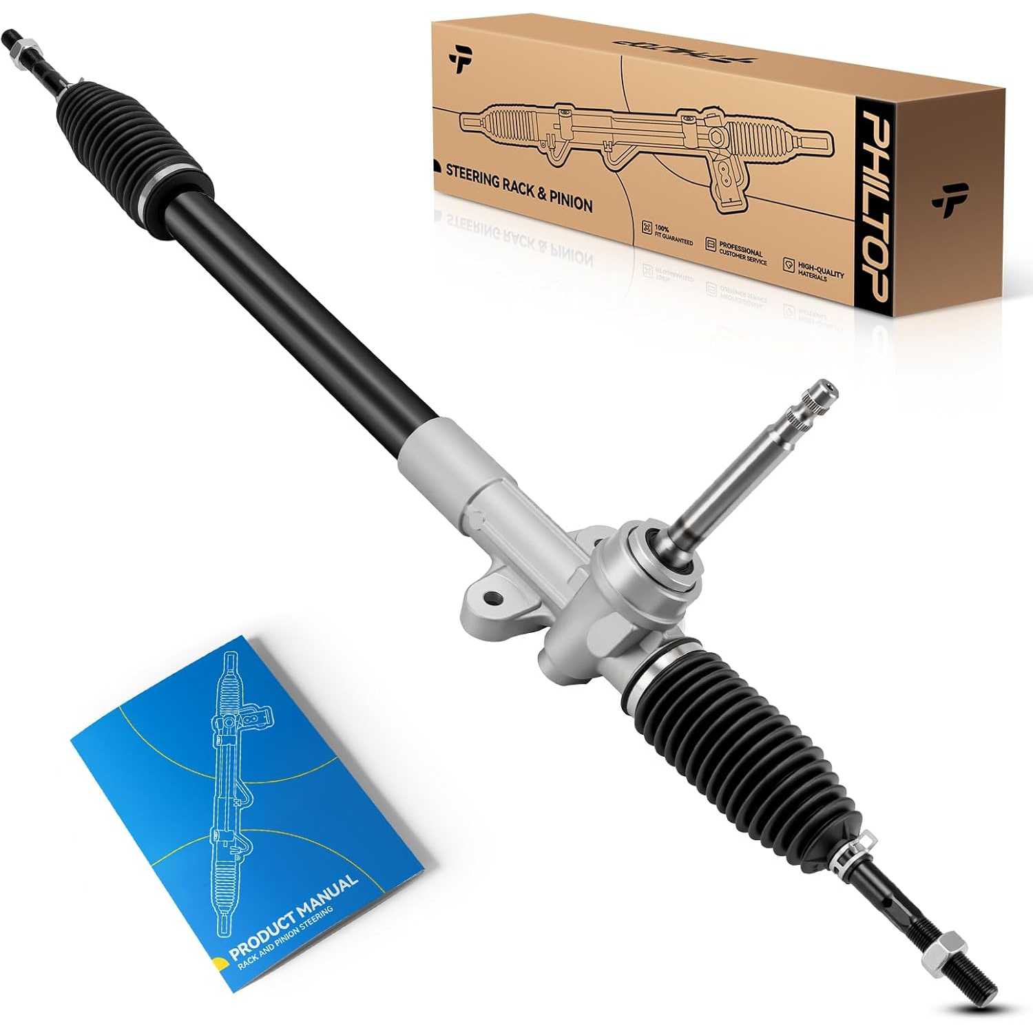 PHILTOP Electronic Power Steering Rack and Pinion for 2010-2013 Tucson, 2011-2013 Sportage Replace# 1G-2401
