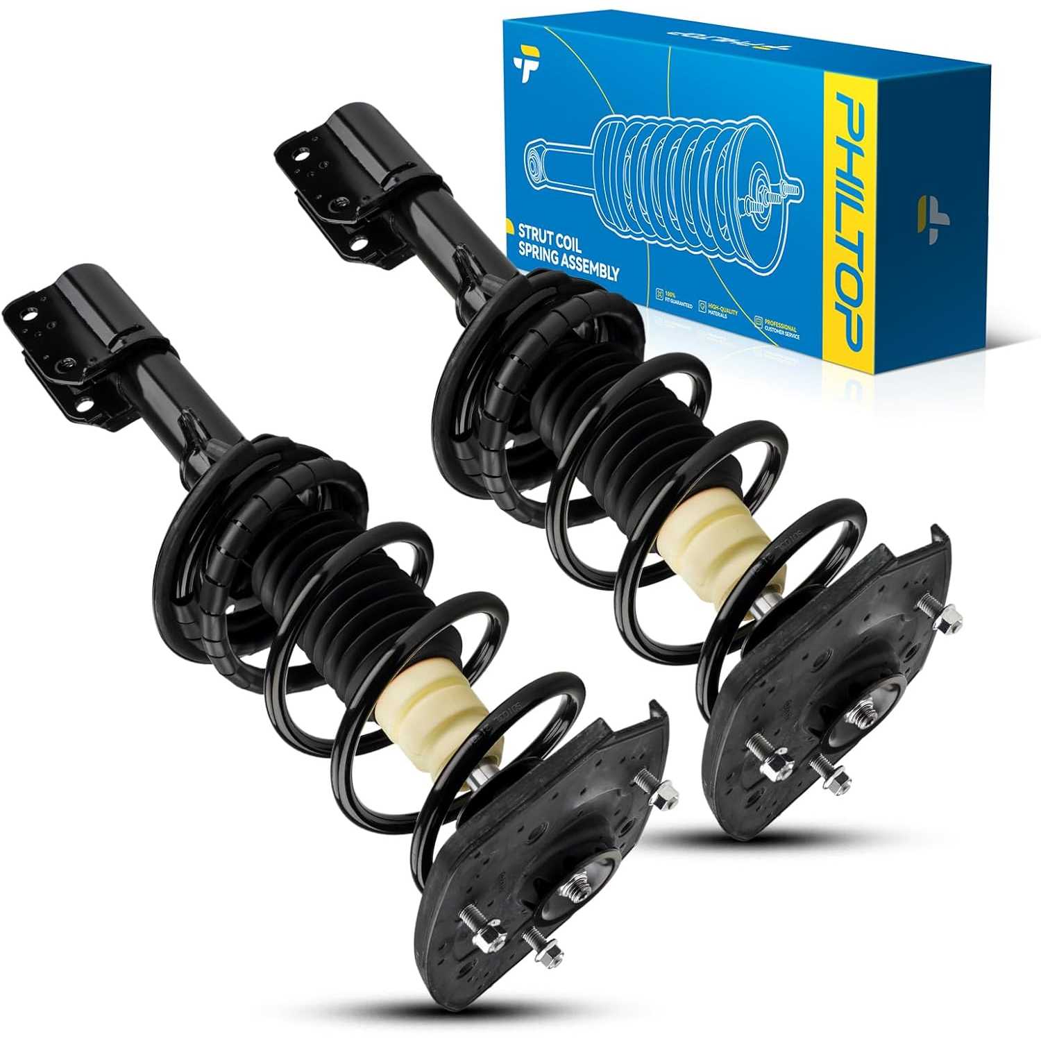 PHILTOP Rear Struts Fit for Impala 2000 2001 2002 2003 2004 2005 2006 2007 2008 2009 2010 2011, Intrigue 1998 1999 2000 2001 200