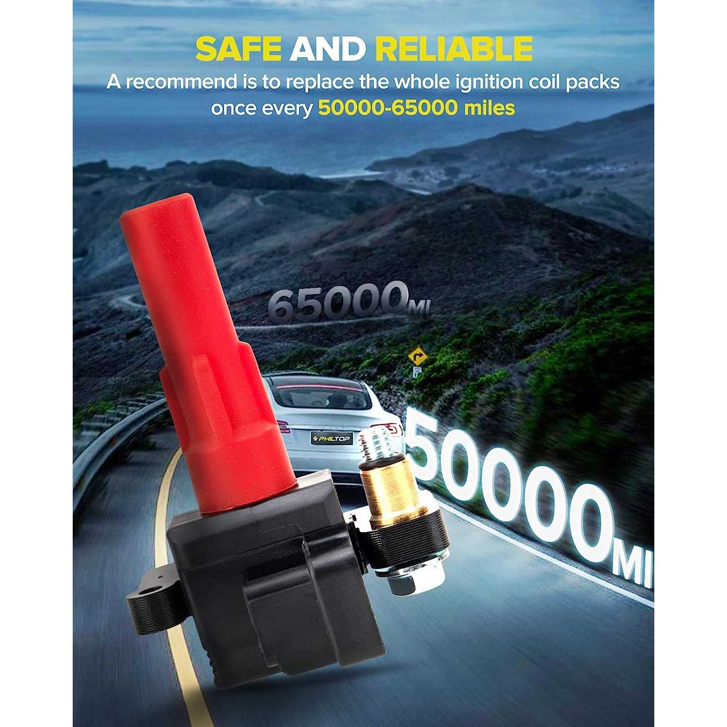 Suncent® Ignition Coil Pack, Replacement for Outback, B9 Tribeca, Tribeca, Legacy, UF287 Ignition Coil Set of 6, OE Coils with F 6