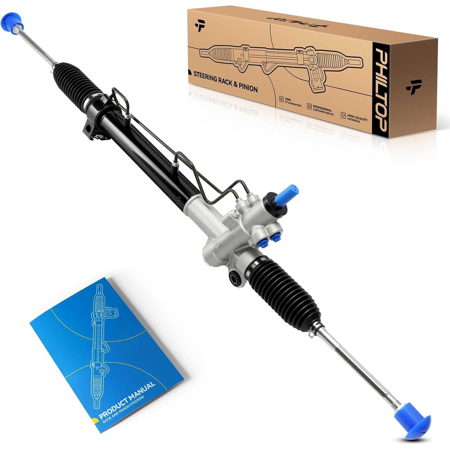 PHILTOP Power Steering Rack and Pinion Assembly Compatible with 2000-2001 Camry, 2000-2004 Avalon, 1999-2001 ES300 Replace 26-16