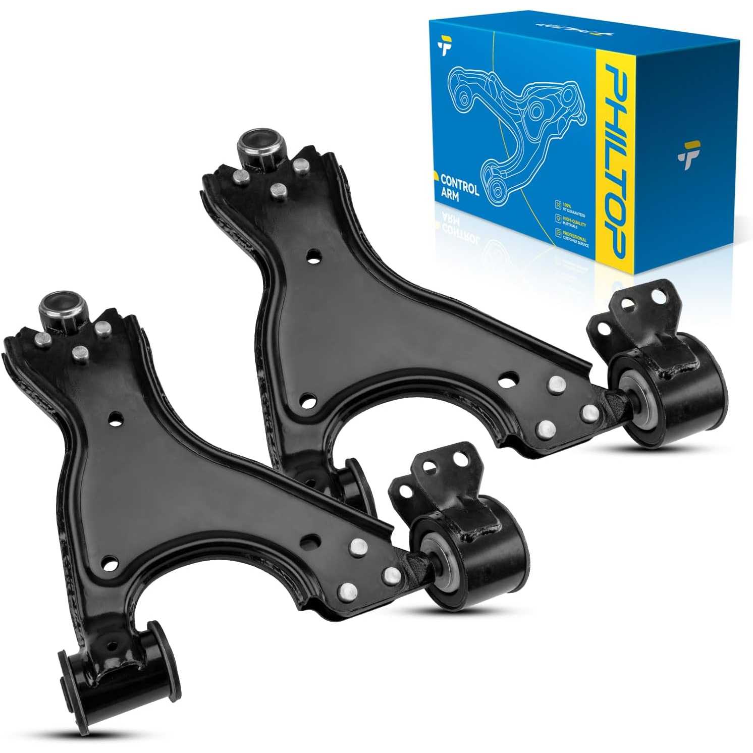 PHILTOP 2pcs Front Lower Control Arm Fit for Enclave Traverse Acadia Limited Outlook, Left&Right Control Arm w/Ball Joint K6