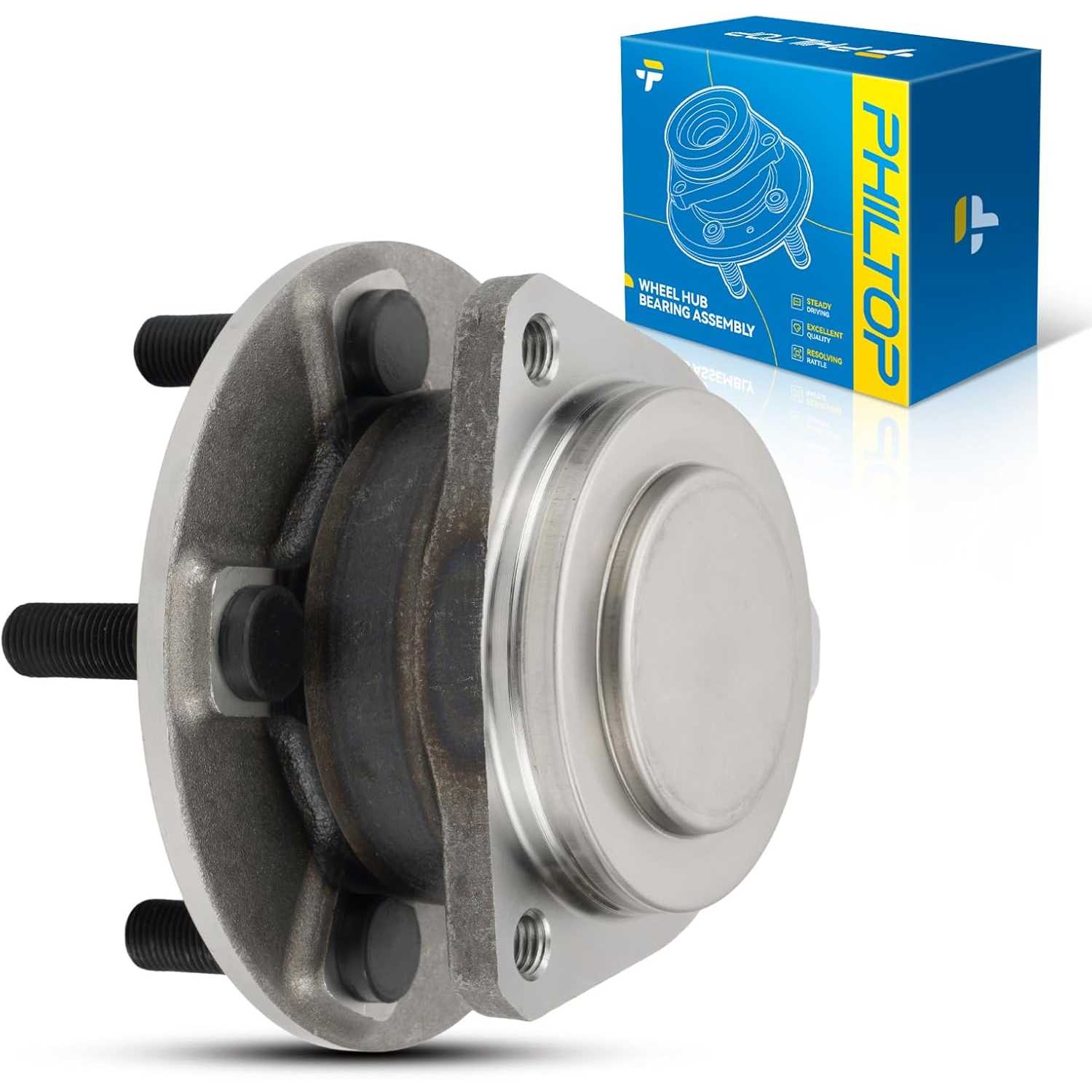 PHILTOP 513325 Front Wheel Bearing Hub Assembly Fit for Dodge Charger 2012-2023, Dodge Challenger 2012-2023, Chrysler 300 2012-2