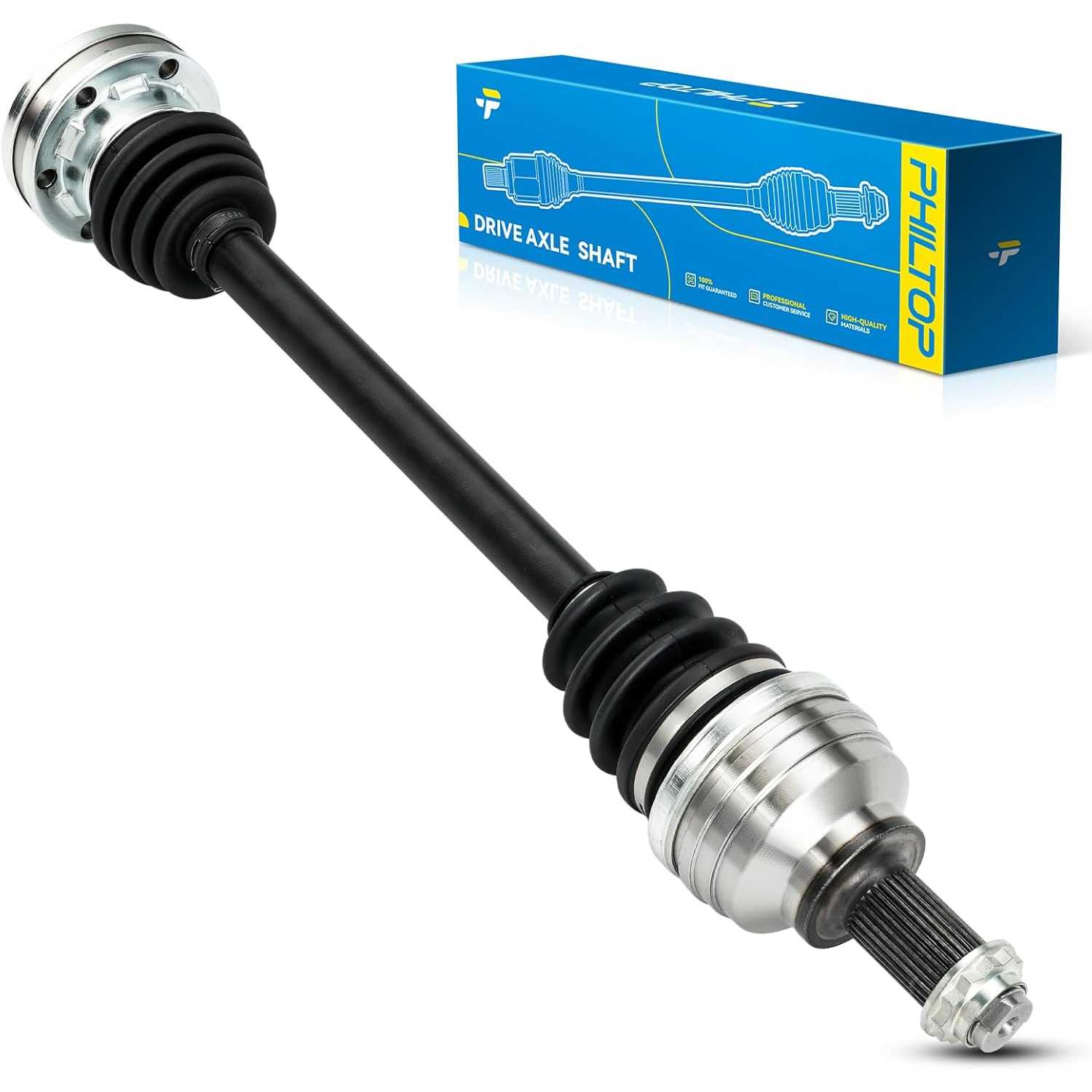 PHILTOP Rear Left or Right CV Axle for BMW 530i 2002-2003, BMW 528i 2000, 669221 CV Axle Shaft 1 PCS