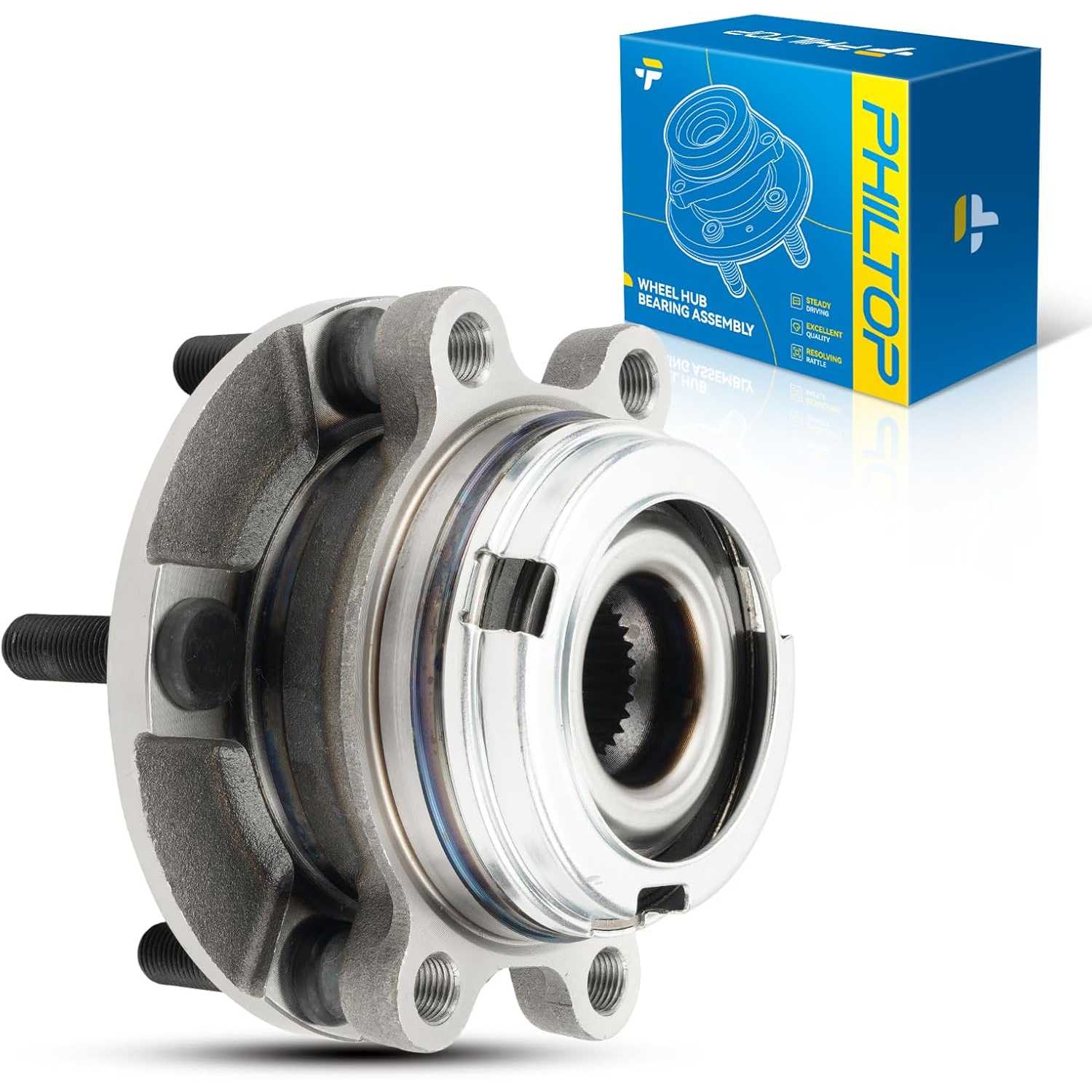 PHILTOP 513294 Front Wheel Bearing and Hub Assembly for 2007-2012 ...