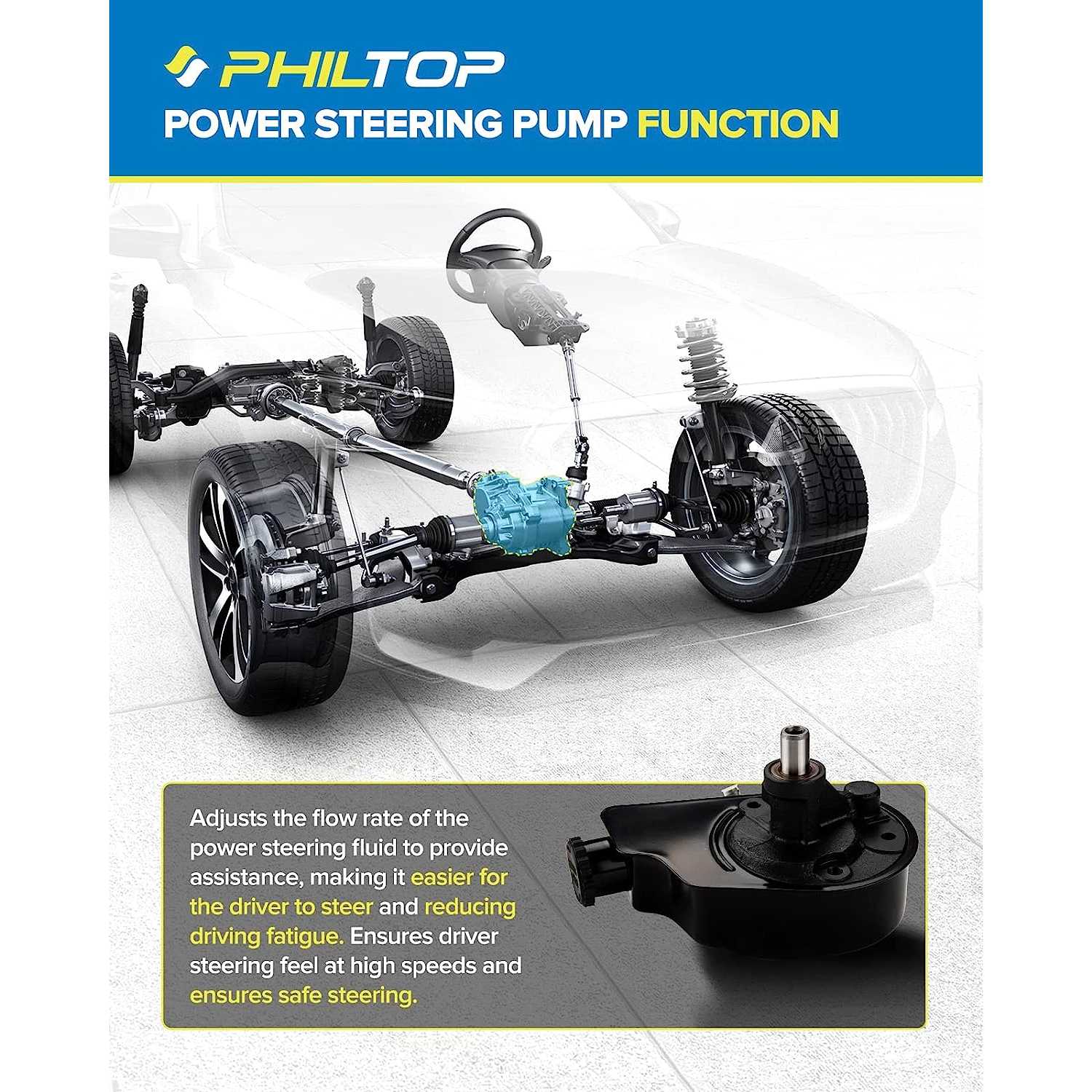 Power Steering Pump for 2011 Chevrolet Tahoe 3