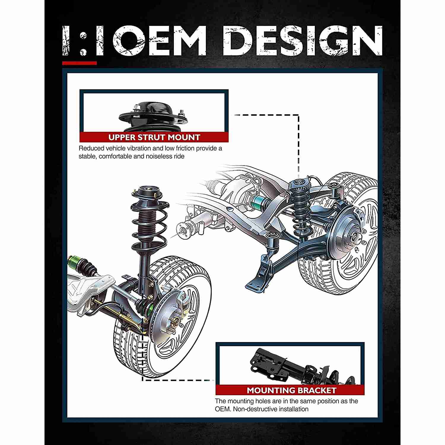 KAX® 2005-2010 Cobalt Chevrolet Complete Struts and Shocks 4Pcs 2