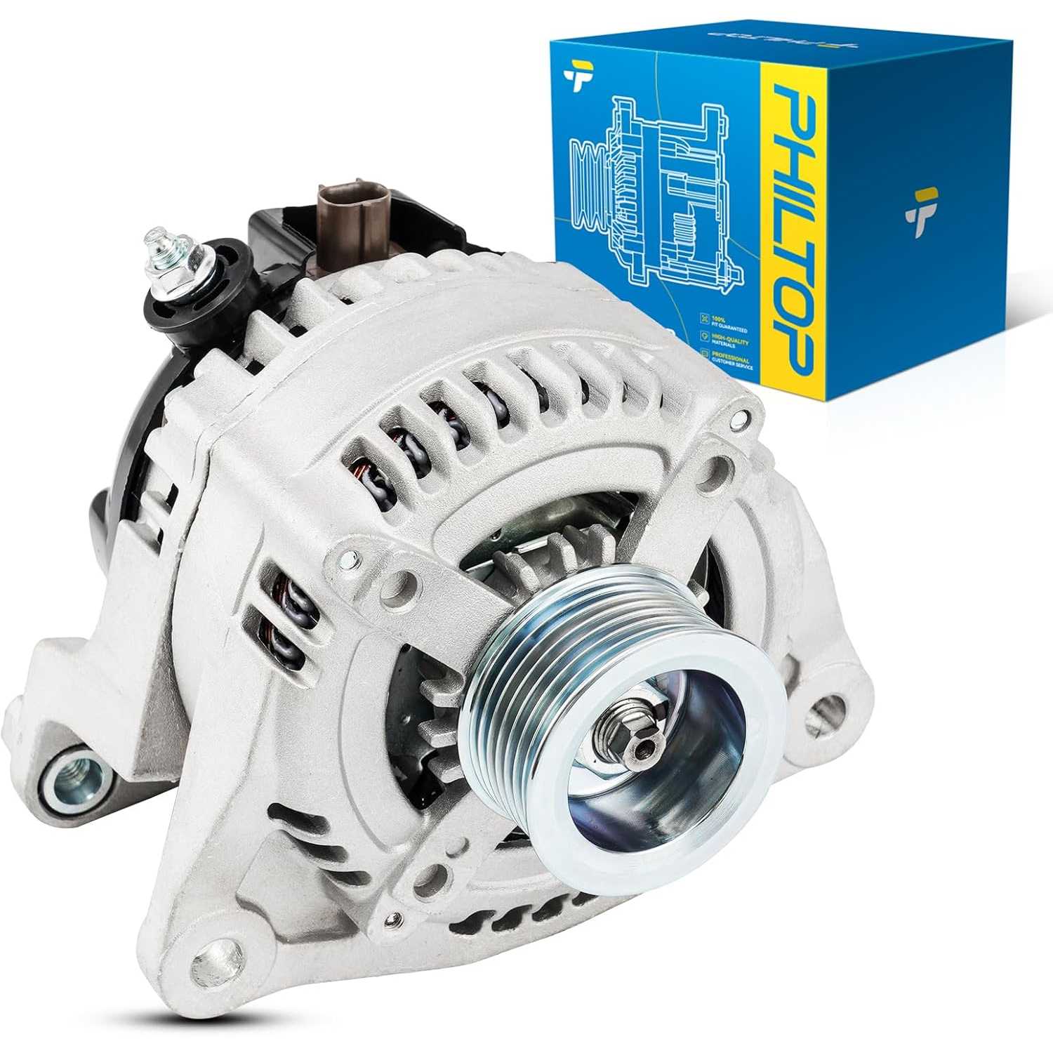 PHILTOP 13988N Alternator Compatible with Dodge;2003-2006 1500-Ram, Ram 2500, Ra-3500-m,2004-2006 Durango (160 Amp) Replace for,