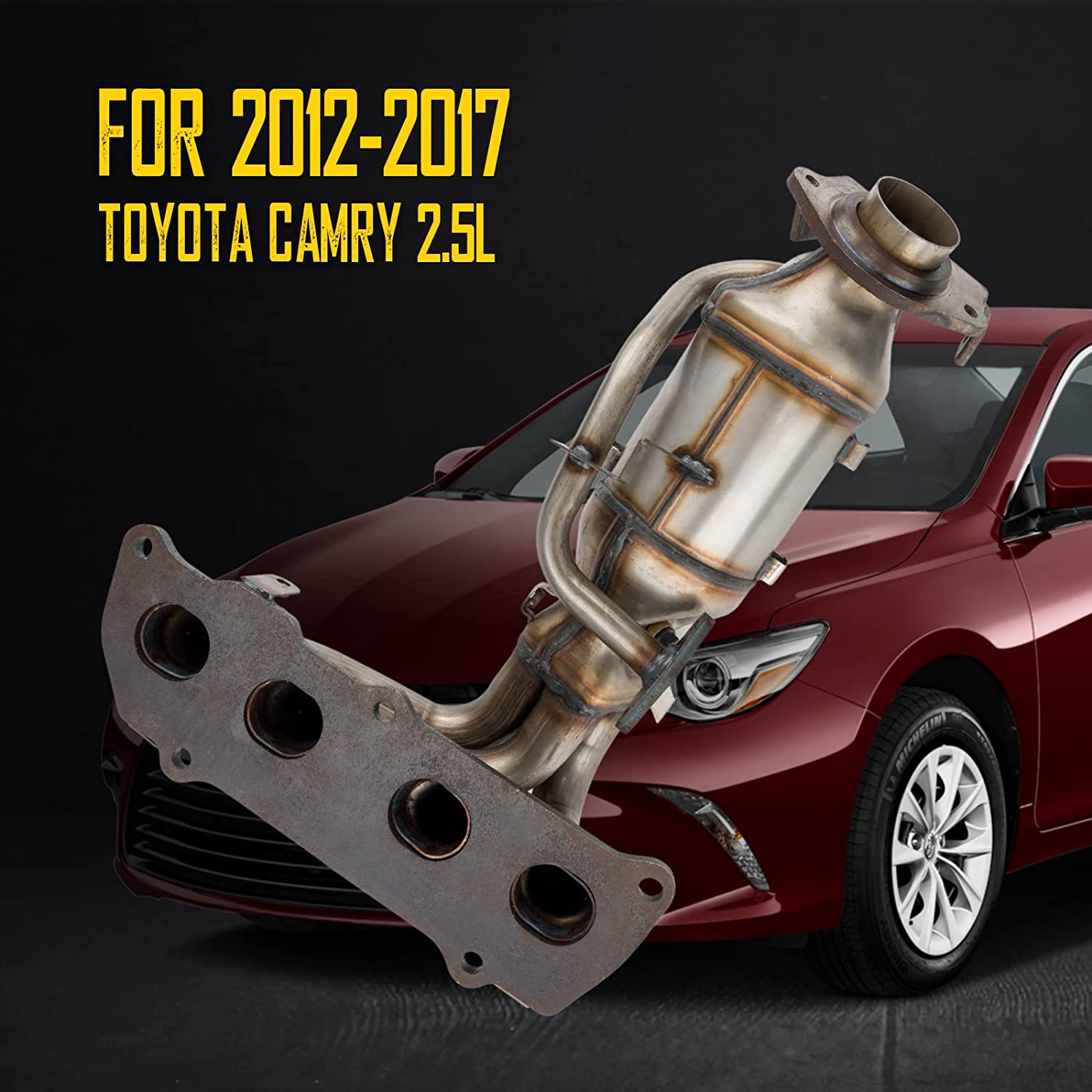 Suncent® 2012-2017 Toyota Camry 2.5L(NO fit Hybrid) Catalytic Converter 1Pc (EPA Compliant) 3