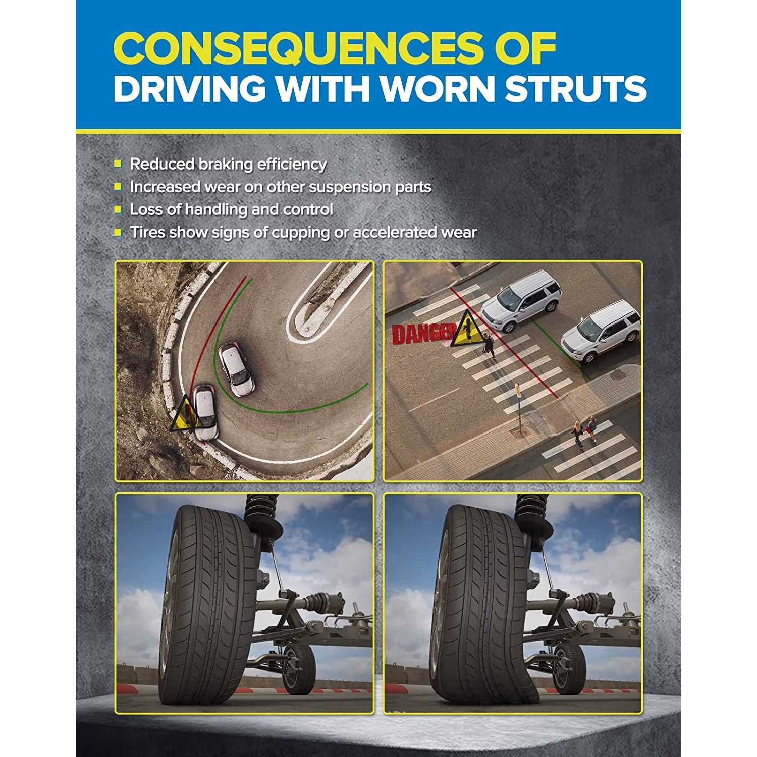 Rear Shock Absorber for 2008 Saturn Vue 5