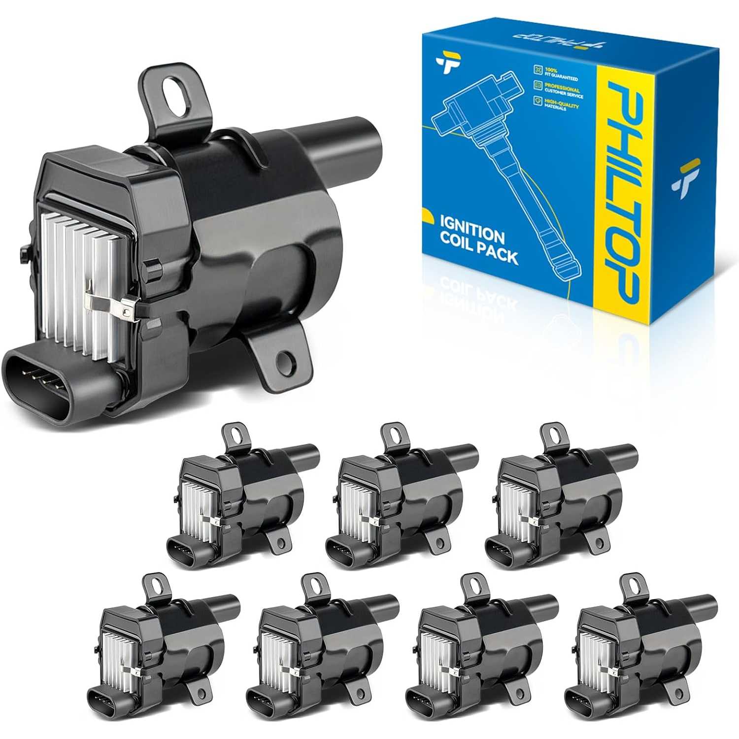 UF262 Ignition Coil Pack, Fits for 1999-2006 Silverado 1500 5.3L,2001-2006 Tahoe,1999-2006 Silverado 1500 4.8L