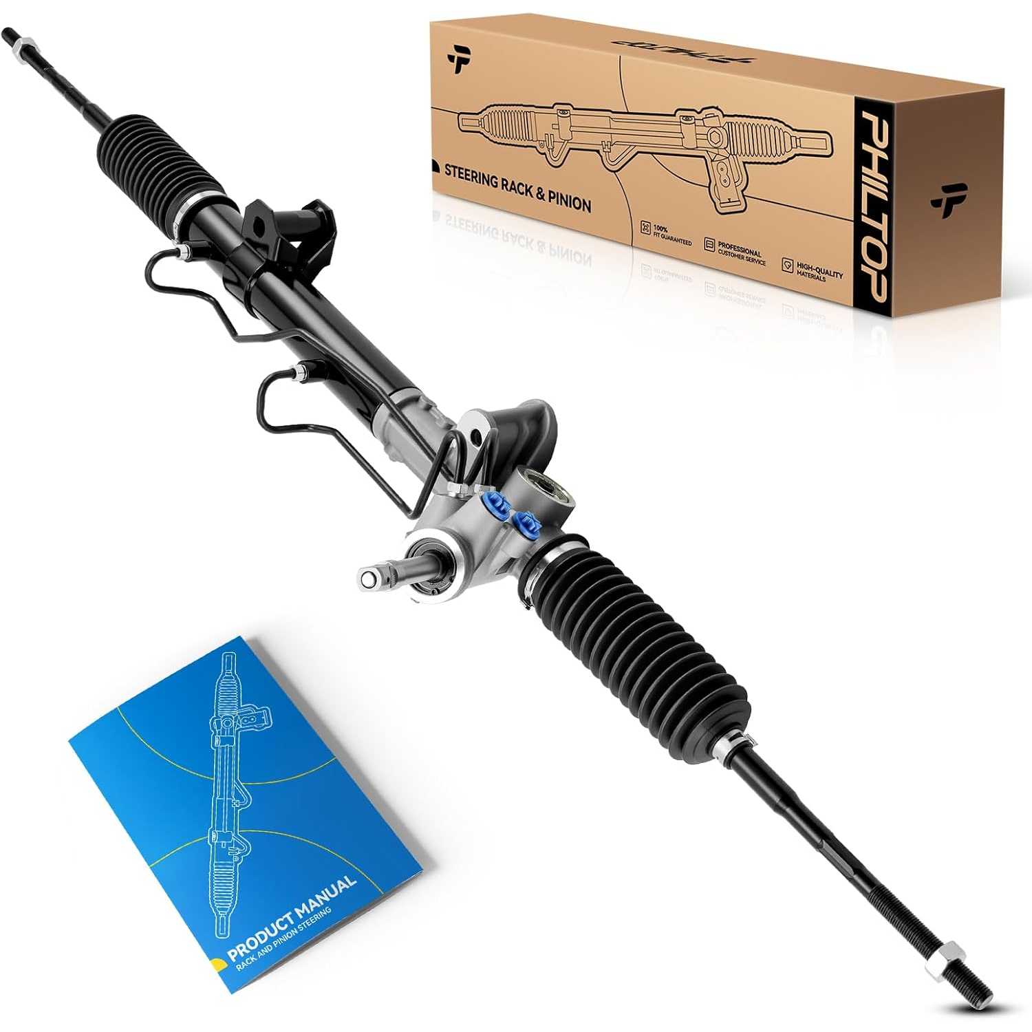 PHILTOP Hydraulic Power Steering Rack and Pinion Fit for 11-17 Patriot 2.0L 2.4L 4WD/Compass 2.0L 2.4L 4WD, 07-10 Patriot &