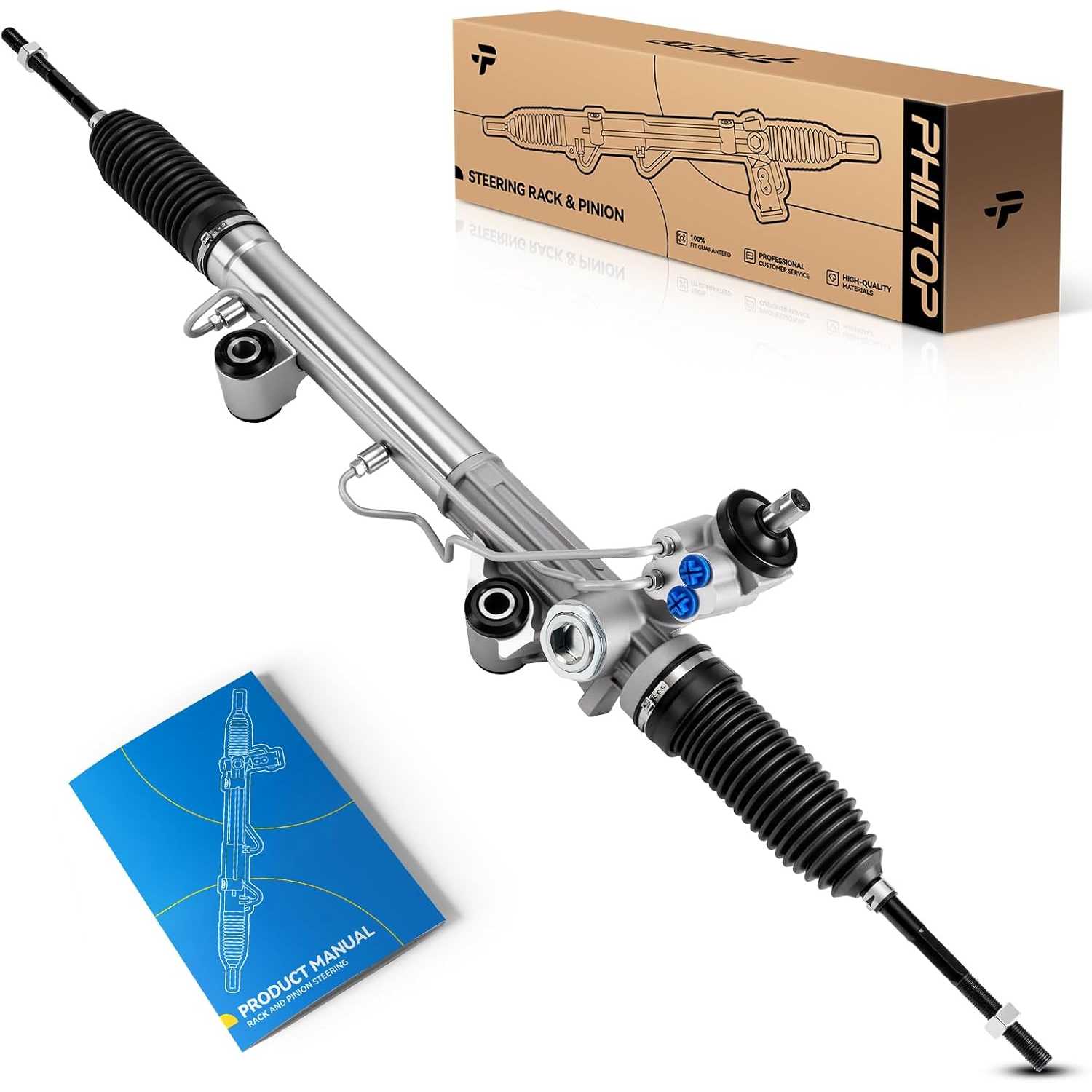 PHILTOP Hydraulic Power Steering Rack and Pinion Replacement For 1998-2001 Explorer 4.0L 5.0L, 1998-2000 Ranger/ B3000 3.0L, 199