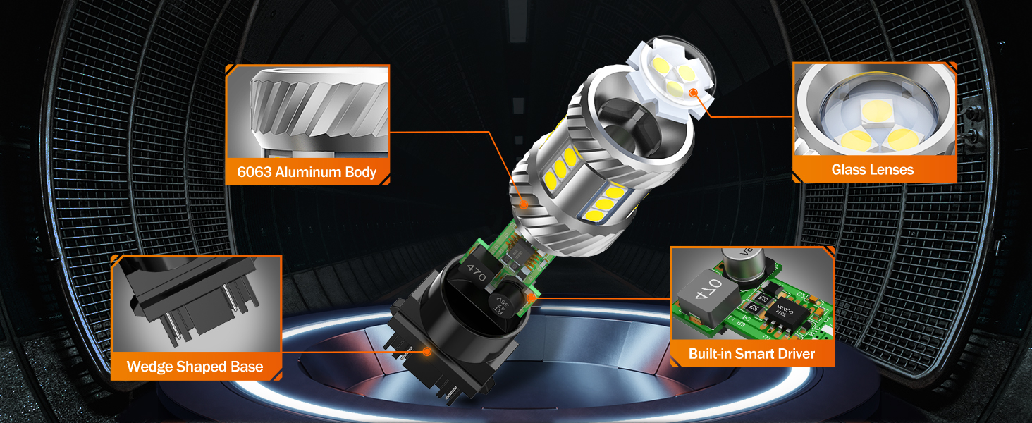 3157 3156 led bulb reverse turn signal