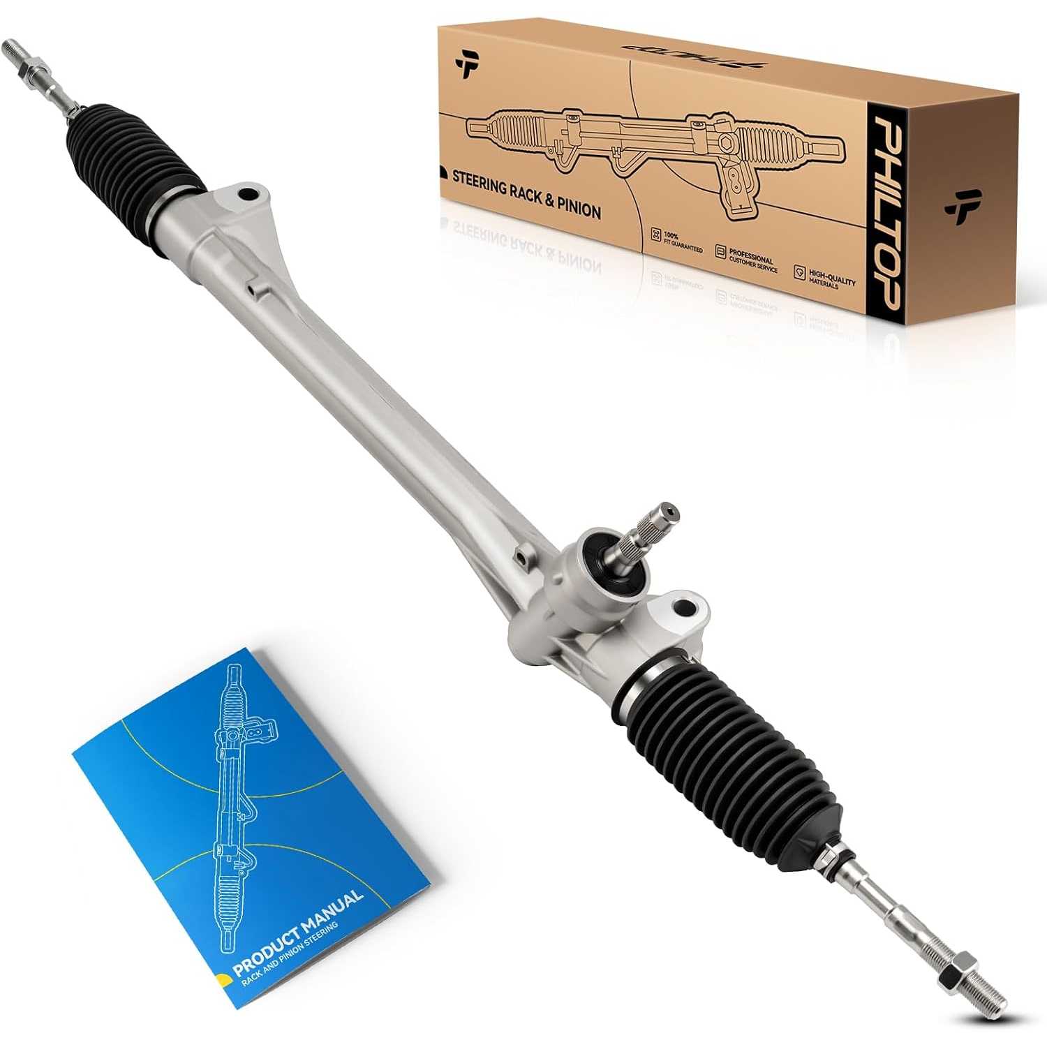 PHILTOP Power Steering Rack & Pinion Assembly for 2006 2007 2008 2009 2010 2011 2012 2013 2014 RAV4, Electronic Power Steeri