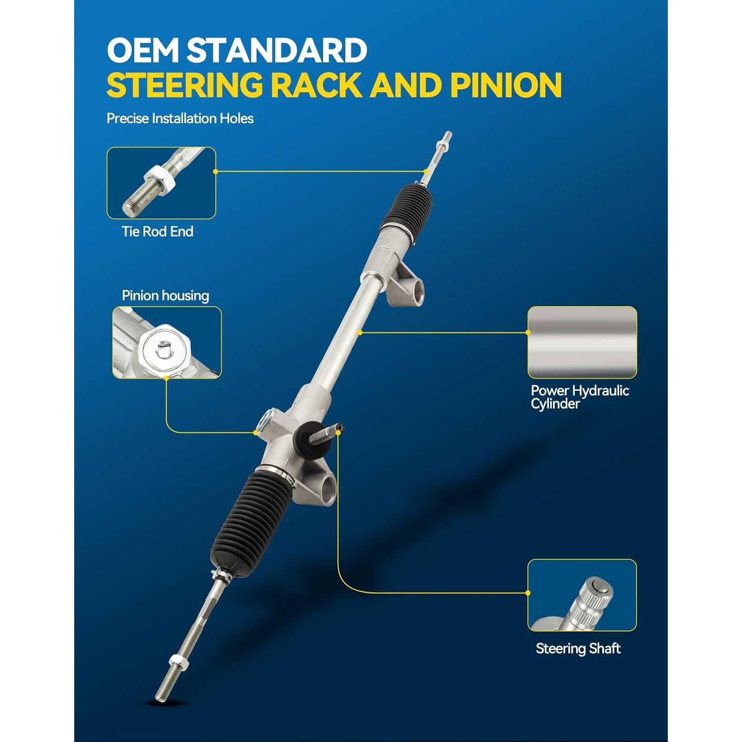 PHILTOP Hydraulic Power Steering Rack and Pinion Assembly Direct
