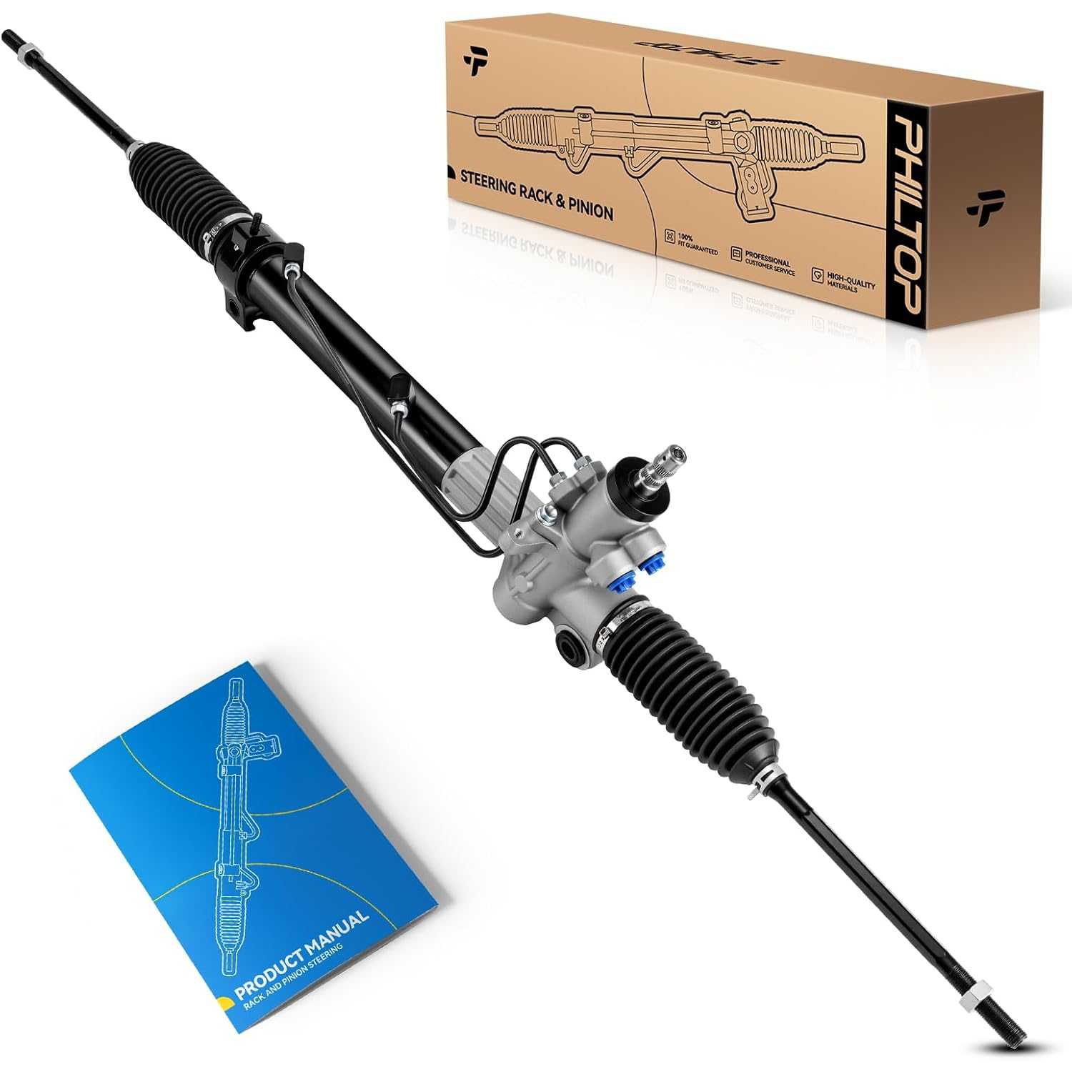 PHILTOP Power Steering Rack and Pinion Assembly Compatible with 1999-2003 RX300 Replace 26-2611, 262611