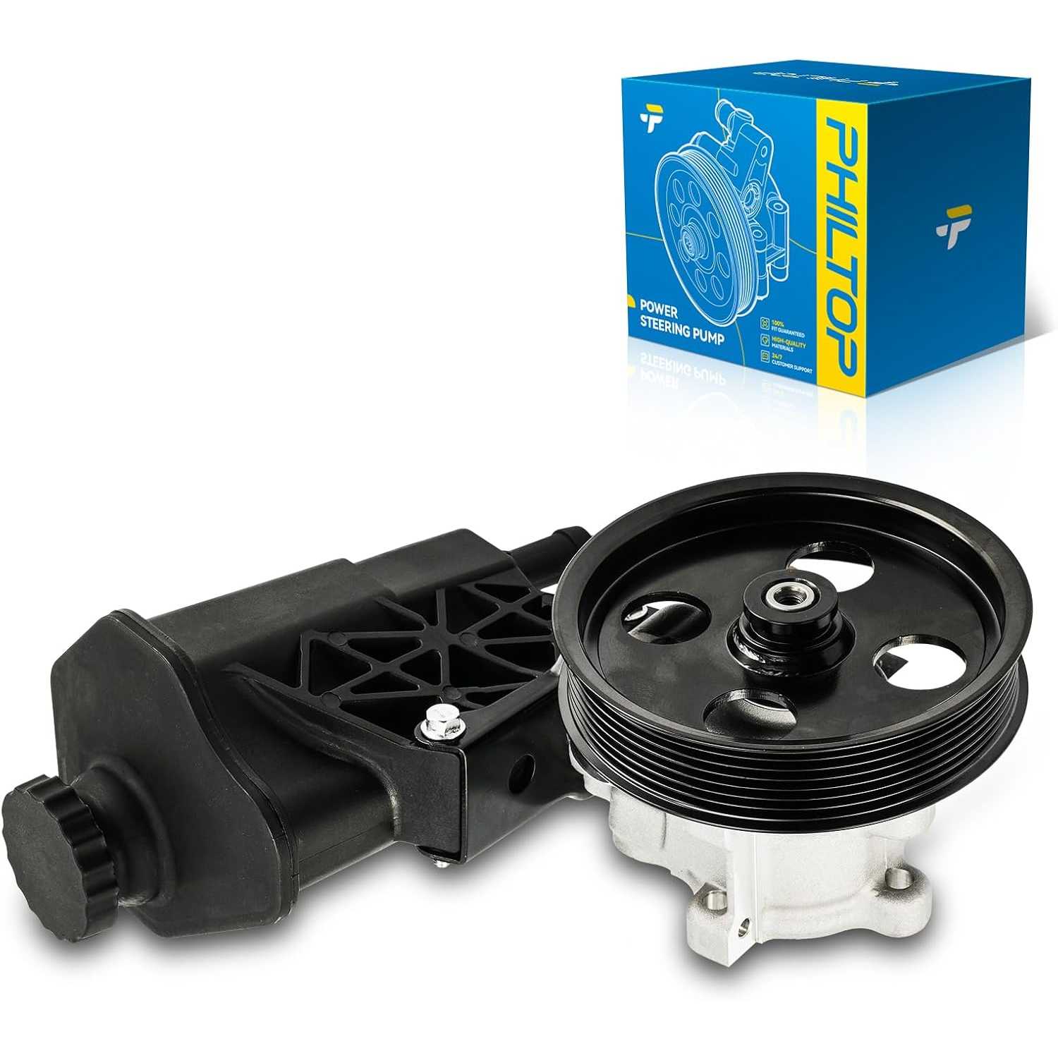 PHILTOP Power Steering Pump 2070269, Fit for 2002-2003 2007 Ram 1500, 2004-2006 Ram 1500 5.7L, 2004-2006 Ram 1500 4.7L, 2004-200