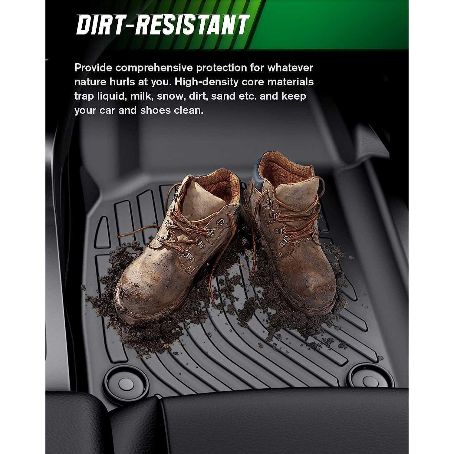 ViWiK® All Weather Custom Truck Floor Mats Best TPE Vehicle Floor Liner for 2025 Subaru Impreza SUV Automotive Front & Rear Mats 3