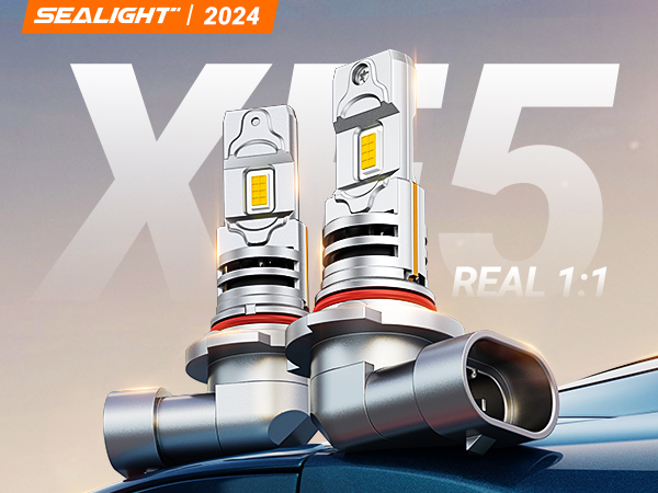 H10 9145 9140 Yellow LED Fog Light Bulbs 3500K 40W | Xenower XF5