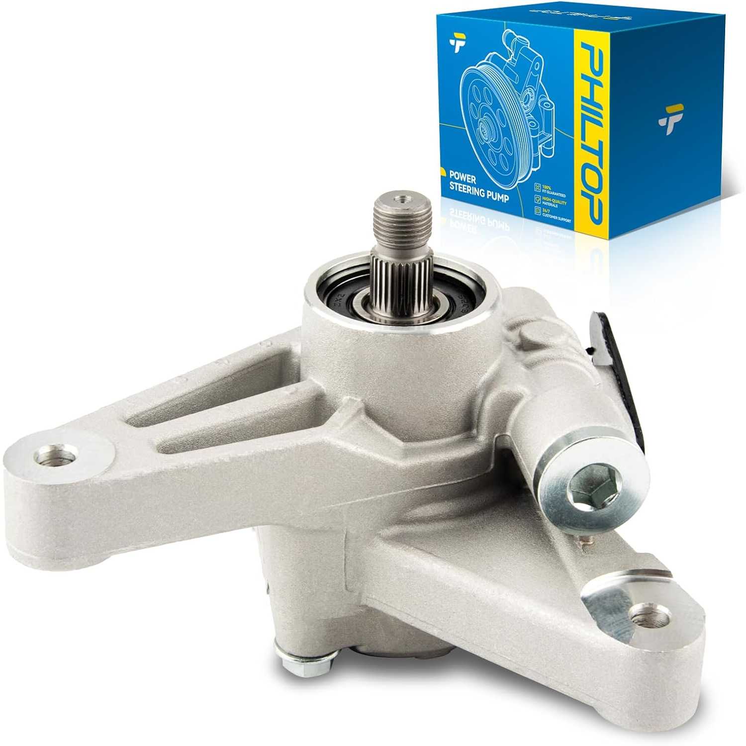 PHILTOP Power Steering Pump 215441, Fit for 2005-2008 Pilot, 2004-2006 TL, 2007-2008 TL 3.2L, Power Assist Pump