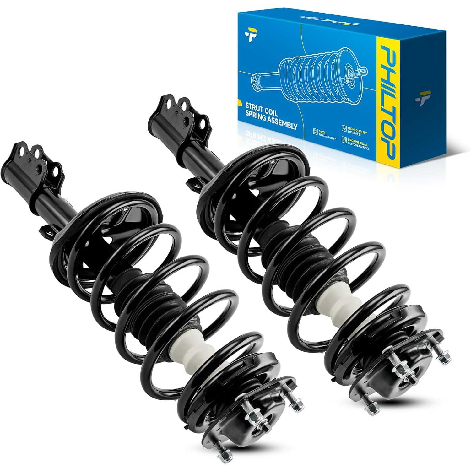 PHILTOP Front Shocks Coil Over Shocks 172236 172237 For 2004 2005 2006 Toyota Sienna