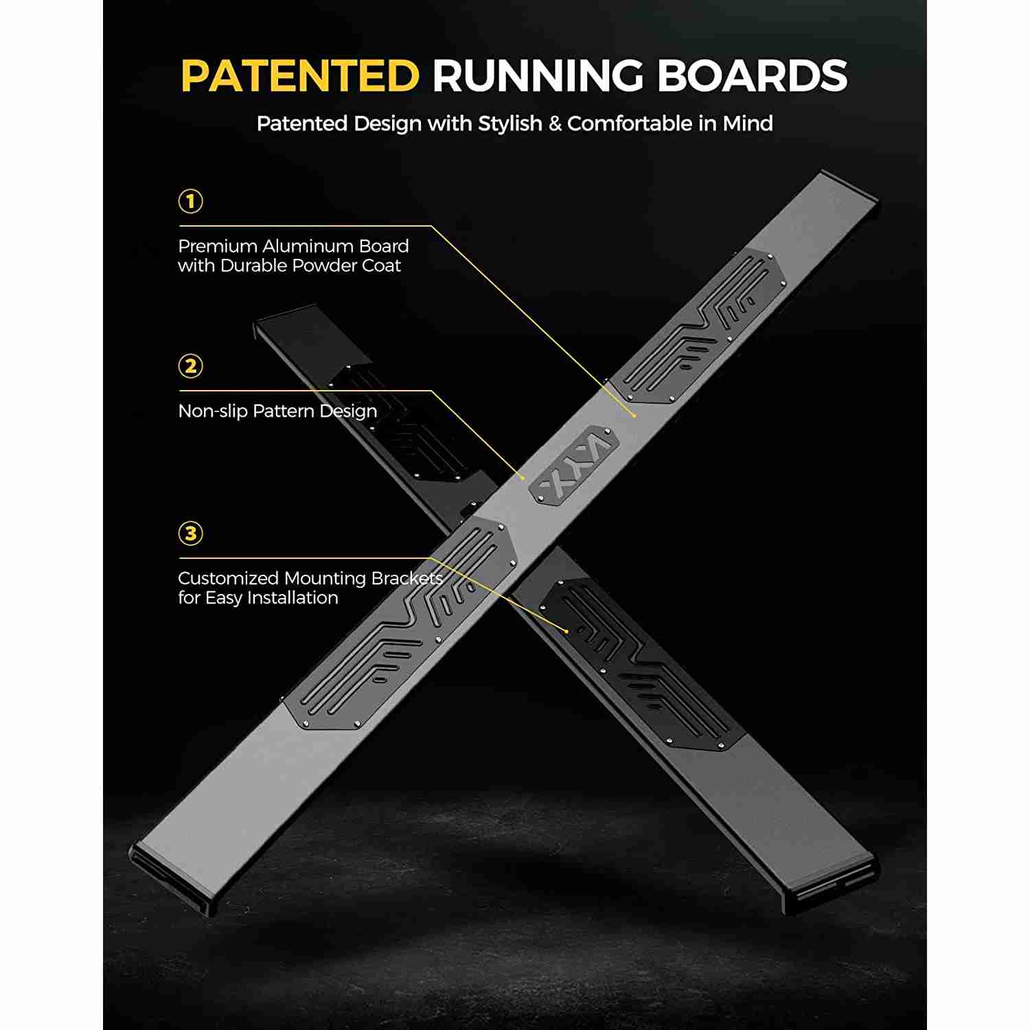 Suncent® 2015-2022 Chevrolet Colorado Crew cab Running Boards 3