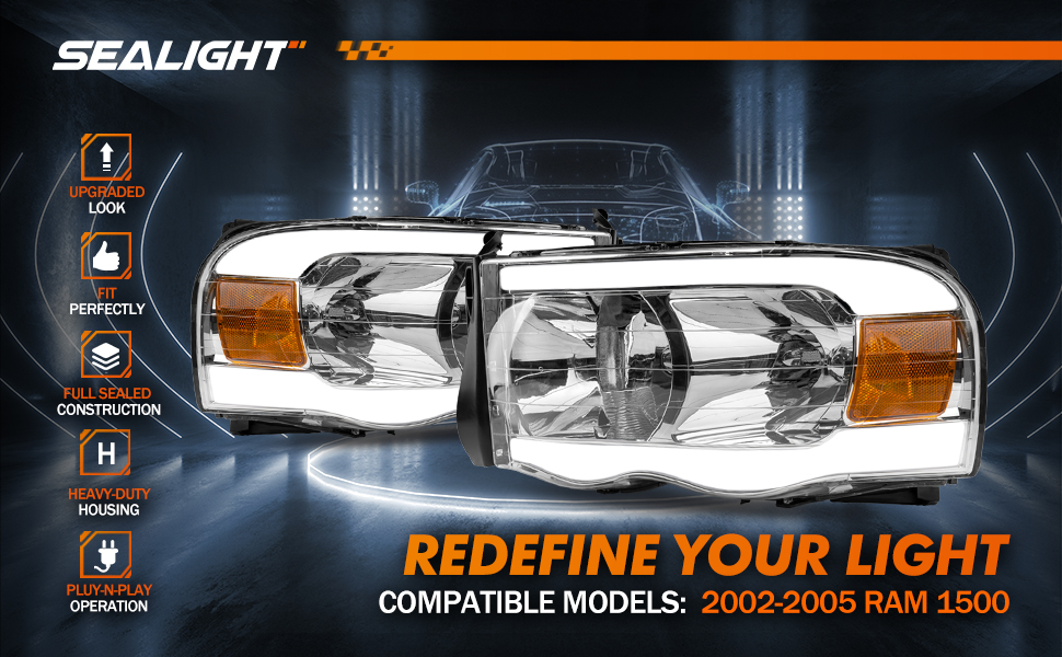 2002 2003 2004 2005 Ram headlight assembly