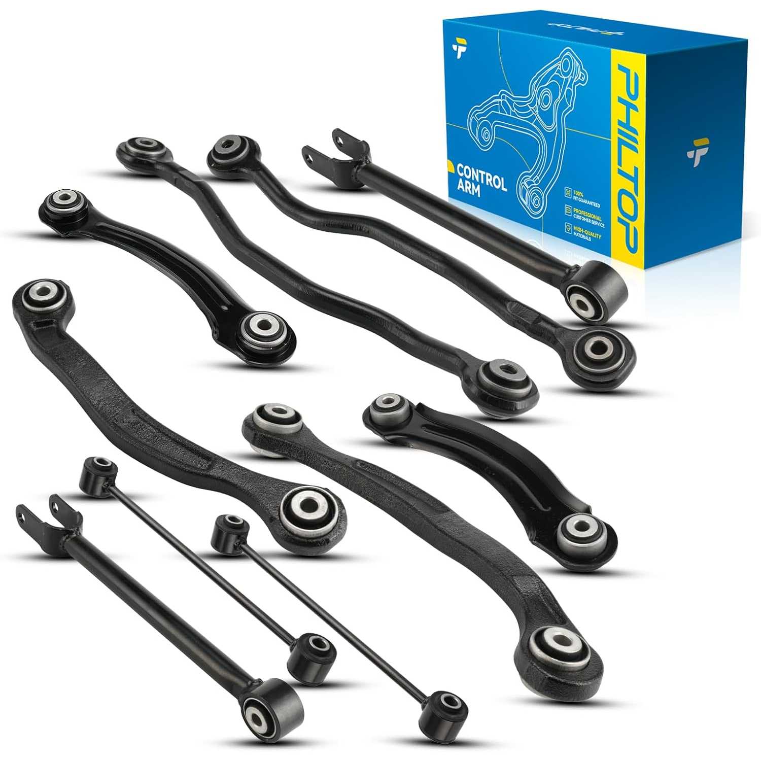 PHILTOP Suspension Kit Rear Control Arm Kit & Rear Sway Bar End Links Compatible with Chrysler 300 for Dodge Charger Challen