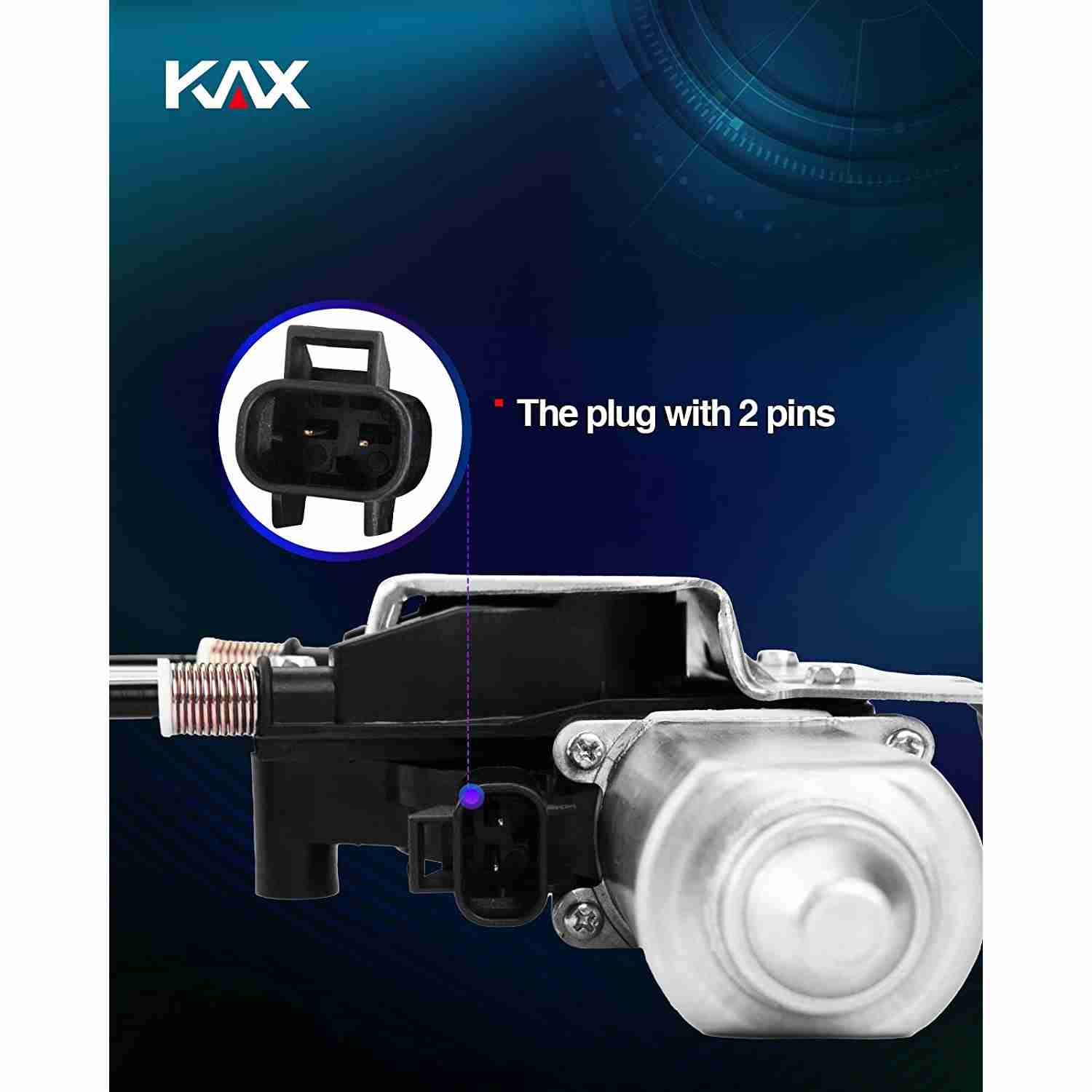 KAX® Rear Right Passenger Side Power Window Regulator with Motor for 2004 GMC Yukon 1