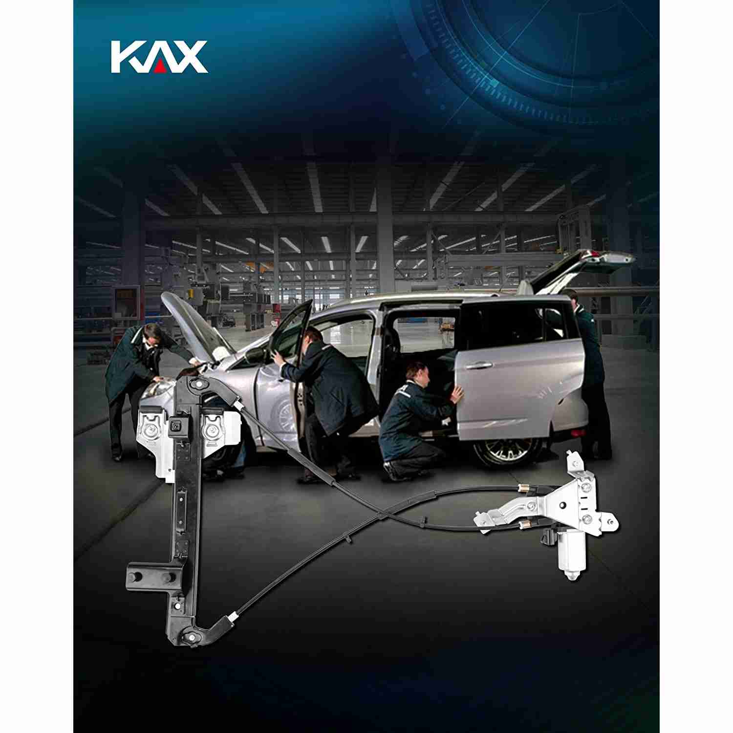 KAX® Rear Right Passenger Side Power Window Regulator with Motor for 2004 GMC Yukon 7