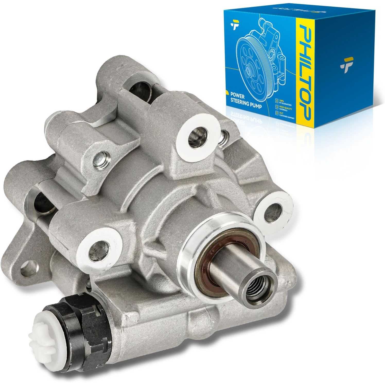 PHILTOP Power Steering Pump Replacement 214068, Fit for 2011 Grand Cherokee, 2012-2015 Grand Cherokee 5.7L, 2011-2015 Durango 5.