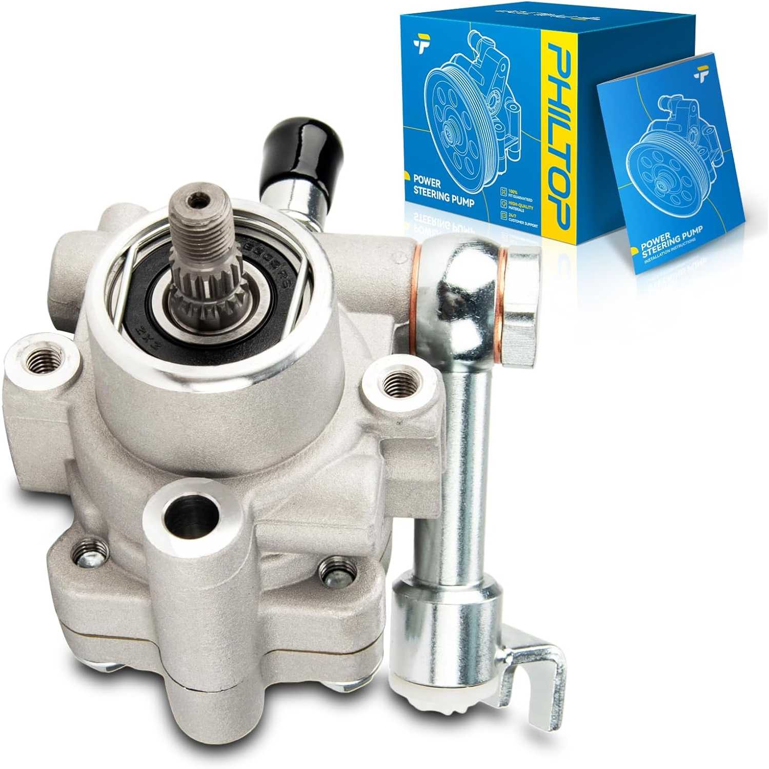 PHILTOP 21-5407 Power Steering Pump Fit For 2004-2008 Maxima, 2004-2009 Quest, 2002-2006 Altima 3.5L Power Steering Pump