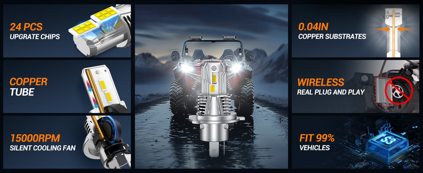 headlight bulbs H4