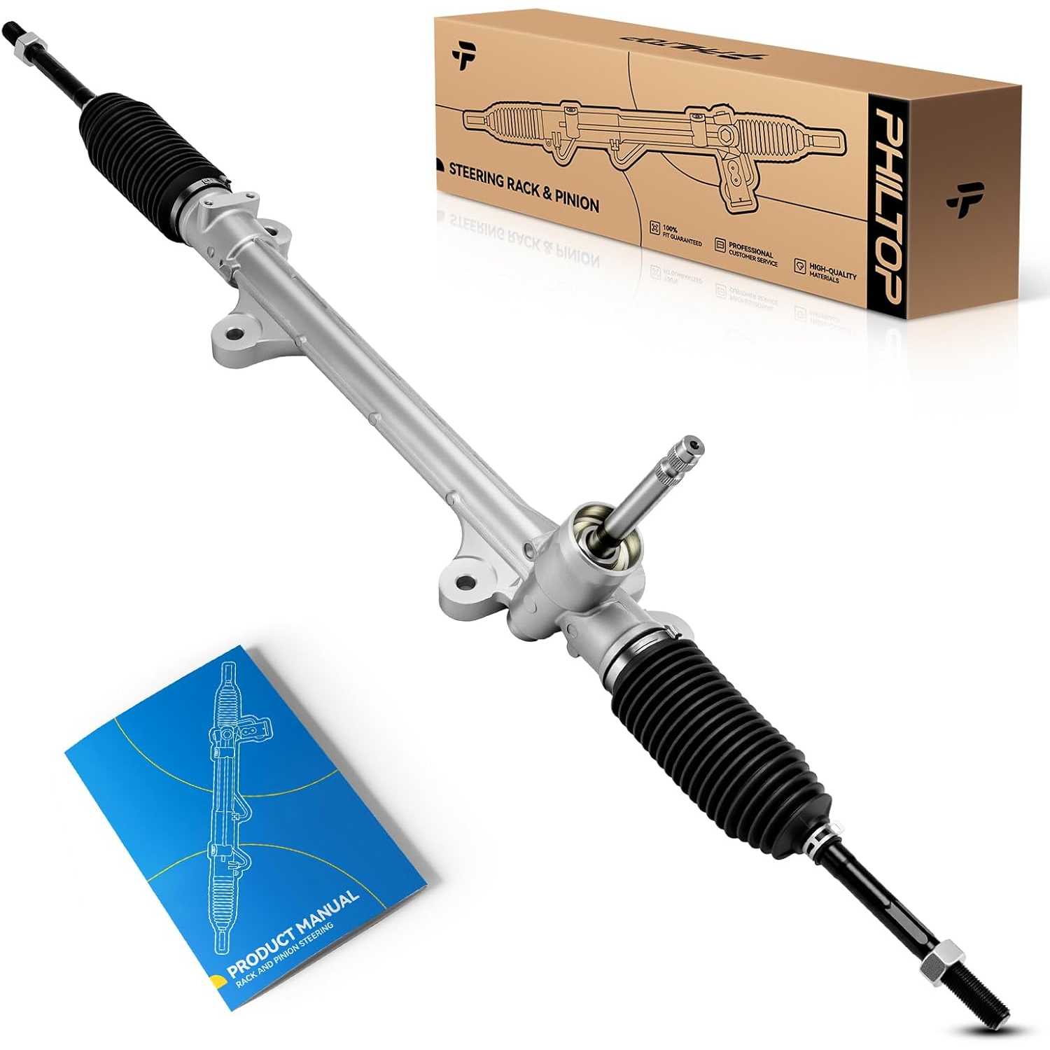 PHILTOP Electronic Steering Rack and Pinion Compatible with Kia Forte 2014-2018 All Models, Forte 5 2014-2016 2018 2.0L, Rack an