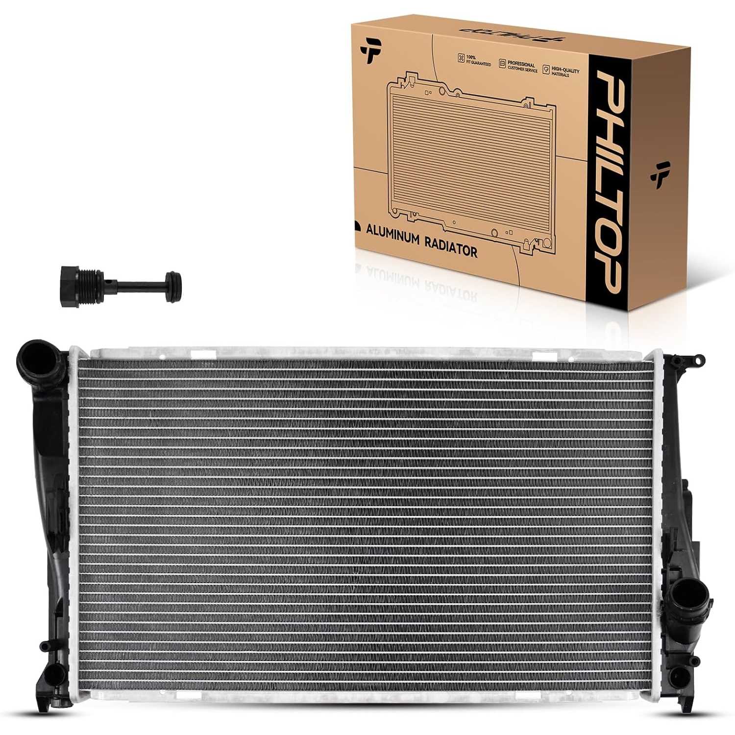 PHILTOP Automotive car Radiators for 2007-2013 335i 3.0T, 2012-2015 X1, 2009-2013 335i xDrive 3.0T, 2008-2013 135i 3.0T, 2007-20