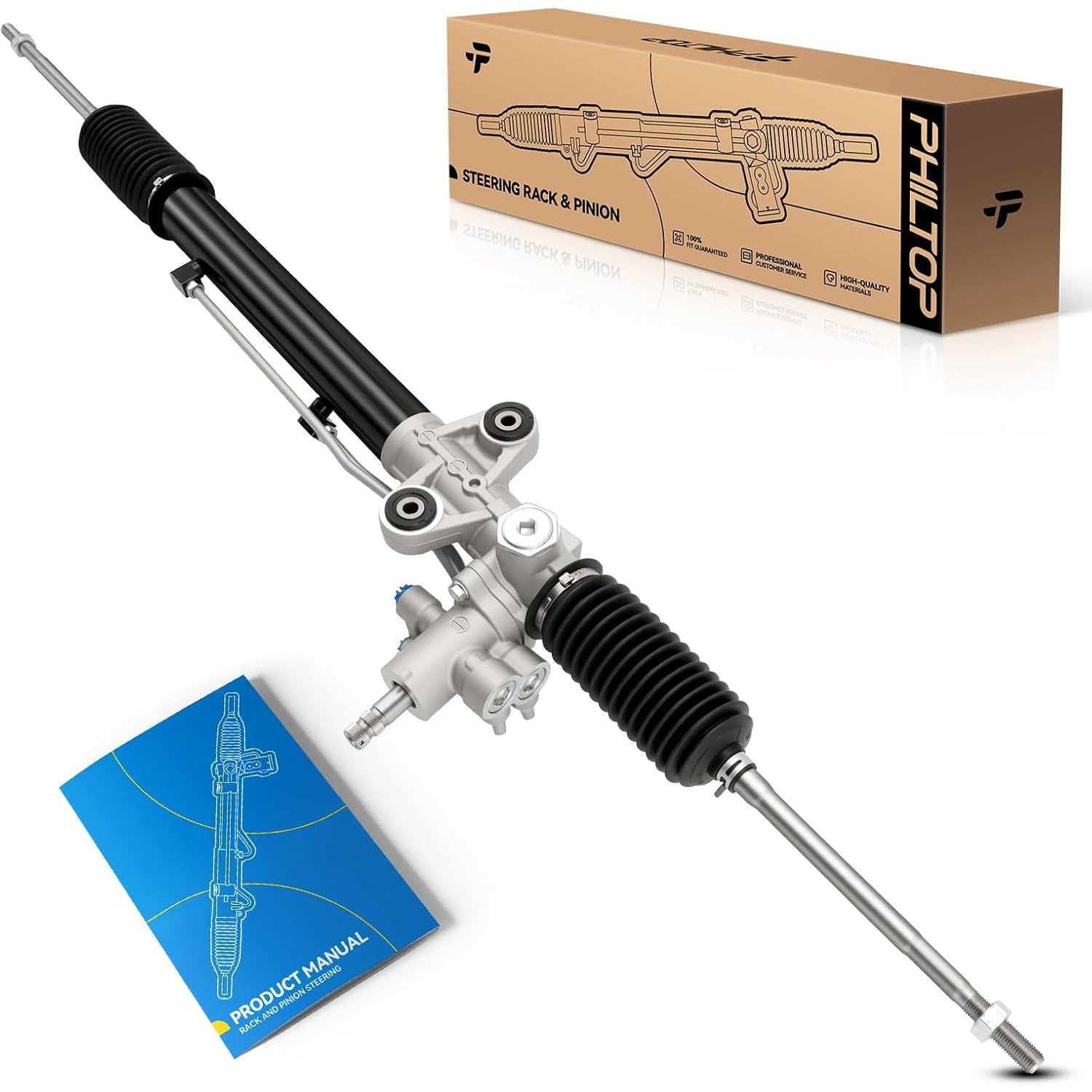 PHILTOP Power Steering Rack and Pinion Compatible with Honda Ridgeline 2006 2007 2008 2009 2010 2011 2012 2014 All Models, Hydra
