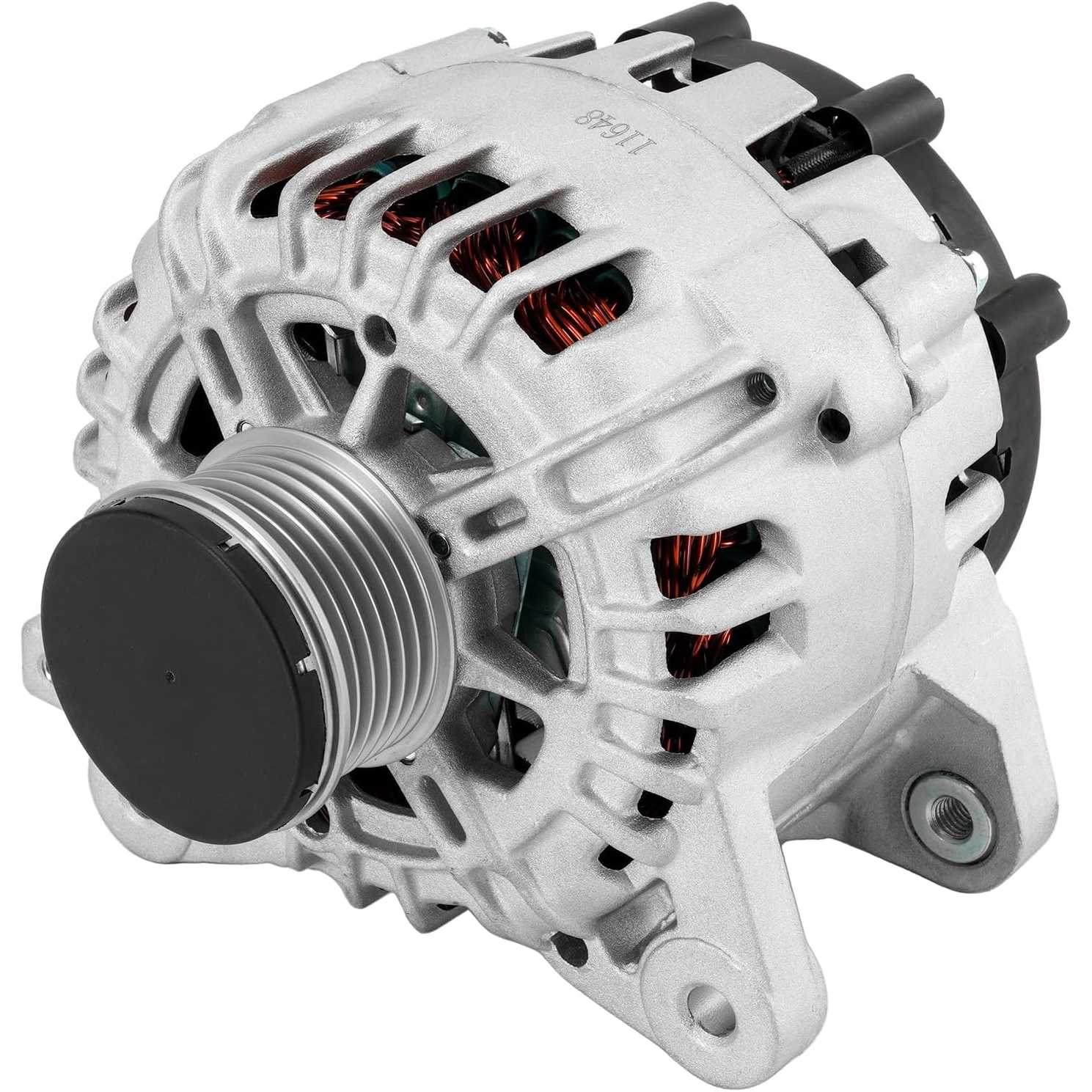 PHILTOP New Alternator Compatible With Nissan for 2014-2020 Rogue 2.5L (120 Amp) 11648N 12V CW 6-Groove Pulley