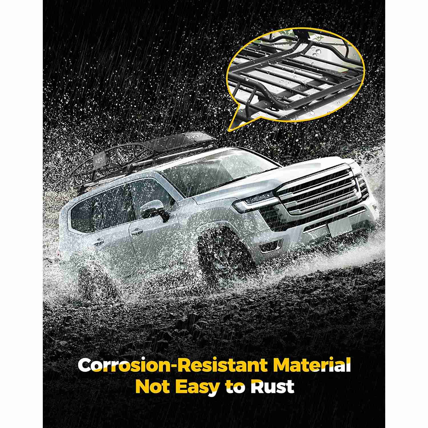 Suncent® Universal 57"x35.4"x8" Roof Rack Cargo Basket Carrier 1