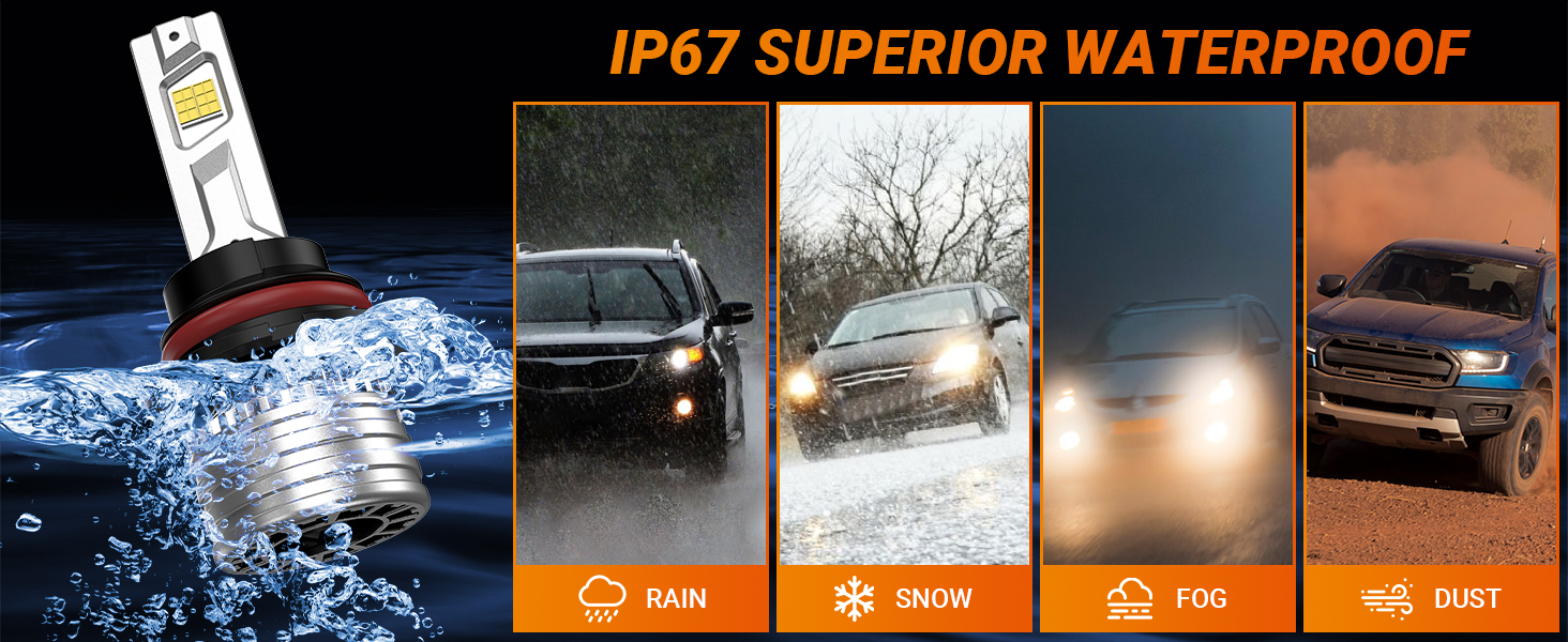 SEALIGHT X4I 9007 led headlights waterproof