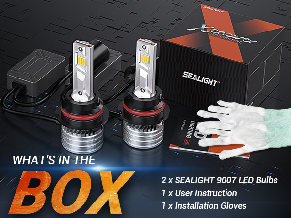 SEALIGHT X4I 9007 LED Headlight Bulbs - 34000LM, 800% Brighter, 6500K Cool White, Plug And Play, Pack Of 2 - View #13
