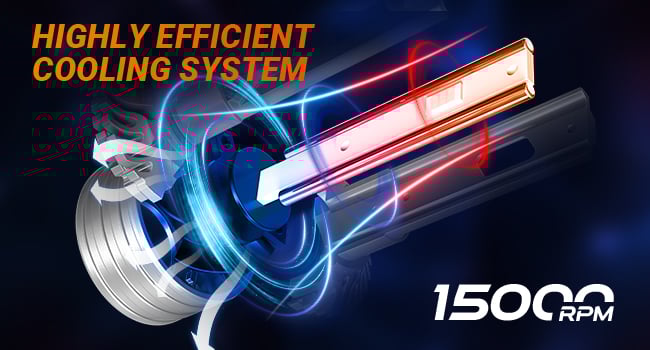 SEALIGHT X4I H4 led headlights cooling system