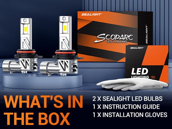 SEALIGHT 9012 Fog Lights Bulb - 30000LM, 6500K Cool White, Plug & Play, Pack Of 2 - View #3