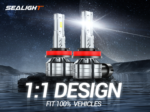 H11 H16 H8 H9 LED Fog Light Bulbs 6500K 30W - 600% Brighter