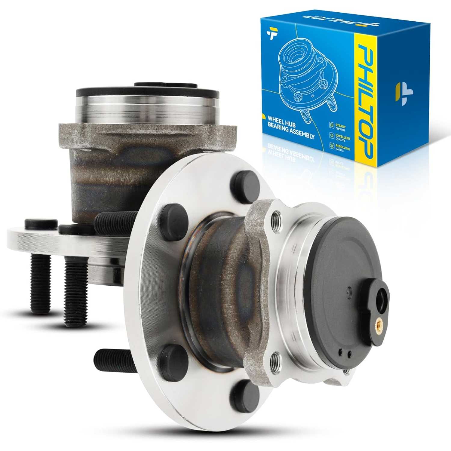PHILTOP Rear 512347 Wheel Bearing and Hub Assembly 5 Lugs for